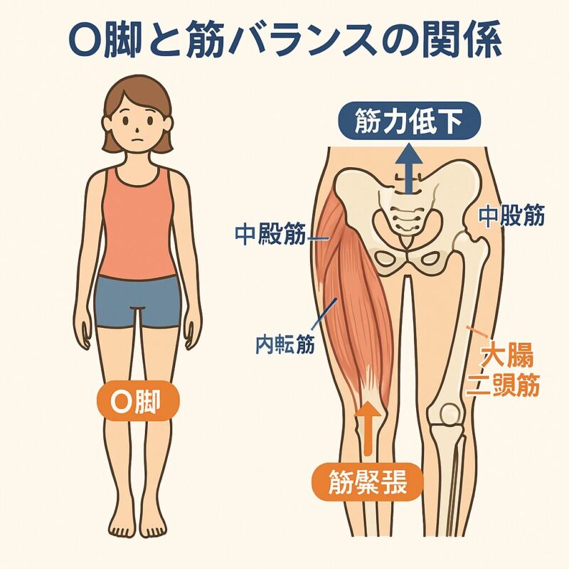 O脚と金バランスの関係